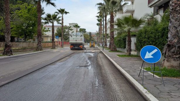 Vasto Marina: nuovi asfalti su Viale Dalmazia