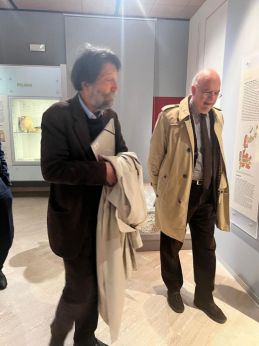 Massimo Cacciari con il prof. Catenacci