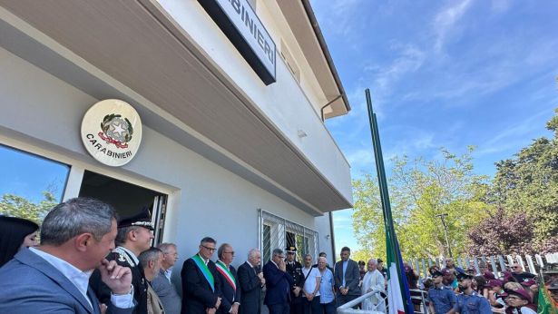 MANOPPELLO: LA INAUGURAZIONE DELLA NUOVA CASERMA DEI CARABINIERI