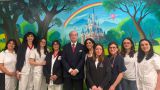 Nella foto lo staff dell’Allergologia e pneumologia pediatrica. Al centro Francesco Chiarelli e Sabrina Di Pillo