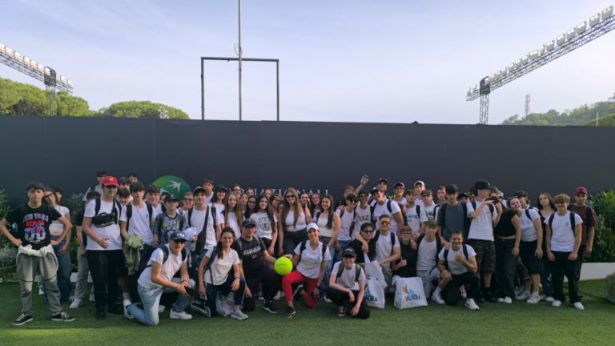 Gli studenti del Palizzi-Mattei agli Internazionali di Tennis di Roma