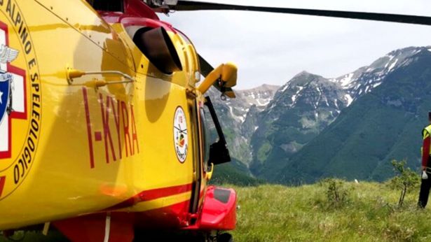 L'elicottero del Soccorso Alpino