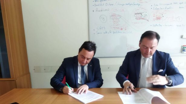 Il dott. Sardellone con il dott. Palmieri