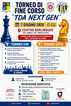 Locandina torneo di scacchi