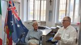 Tony Fini con il Sindaco Tiberini