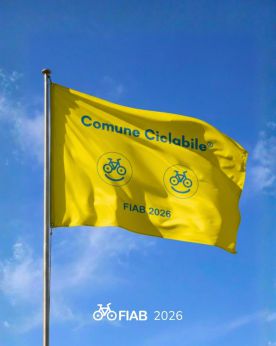 La bandiera di Comune ciclabile