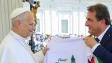 Alessio Monaco con Papa Leone XIV°