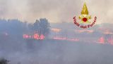 Castelfrentano: una immagine dell'incendio