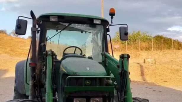 Un mezzo agricolo