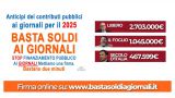 Schierarsi basta soldi ai giornali