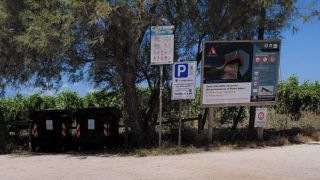 Punta Aderci: l'accesso ad un parcheggio