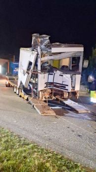 Il furgone usciva fuori strada