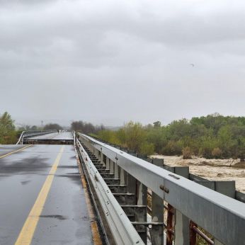 Il Ponte sul Fiume Trigno crollato il 2 apriile