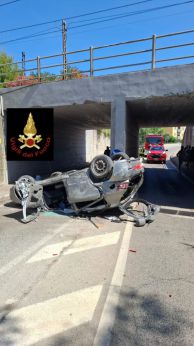 Quel che è rimasto dell'autovettura