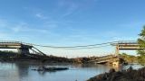 Il ponte sul Fiume Trigno crollato lo scorso 2 aprile