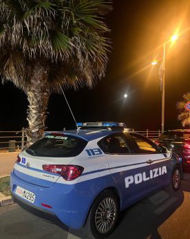 La Polizia a Vasto marina