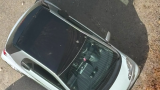 Pescara: una delle auto danneggiate