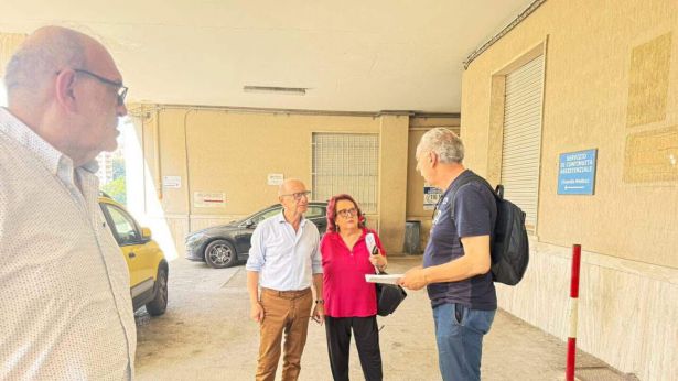 Chieti: una immagine del sopralluogo del Sindaco Legnini