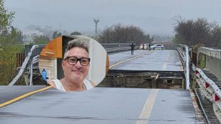 Il ponte sul Trigno crollato lo scorso 2 aprile