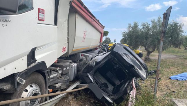 Una immagine del drammatico incidente