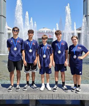 I giovani atleti dell'Accademia Dinamika