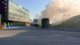 Una immagine della zona dove si è sviluppato l'incendio