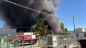 Cupello: il capannone avvolto dalle fiamme