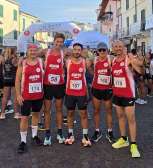 Gli atleti della Podistica Vasto presenti alla Miglianico Tour