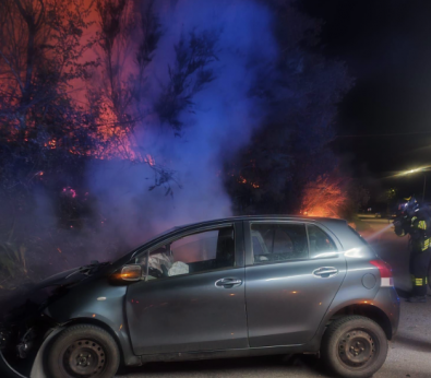 Una immagine del drammatico incidente