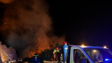Una immagine dell'incendio di Ortona