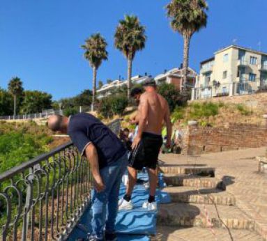 Vasto: lavori sulla Loggia Amblingh