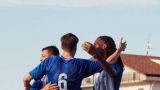 San Salvo: la gioia dei calciatori biancoazzurri