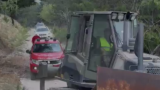 I mezzi in azione sul Morrone