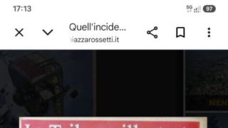 La ricostruzione dell'incidente pubblicata sulla prima pagina de "La Tribuna Illustrata"