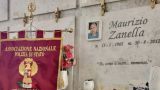 Il loculo dove riposa Maurizio Zanella