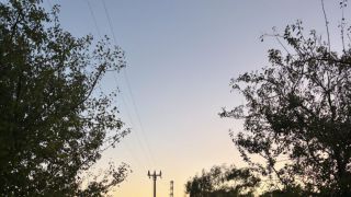 La strada chiusa al transito