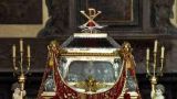 L'urna contenente i resti di San Fortunato