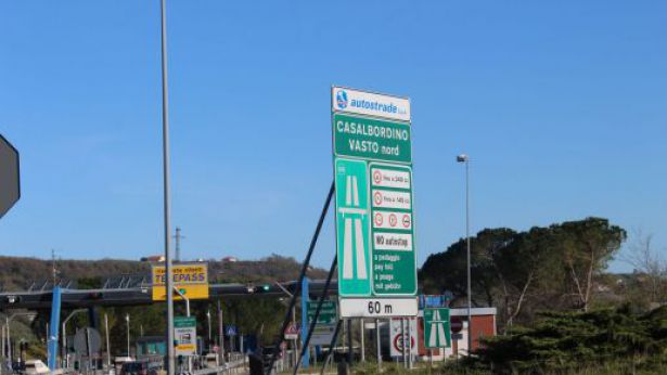 Il casello autostradale di Vasto Nord