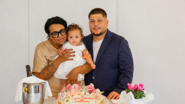 Lorenza D'Anna Russo con mamma Flavia e papà Luigi