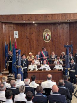 Cerimonia in Municipio per i cento anni dell'ANMI Vasto