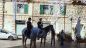 I Carabinieri a cavallo in piazza Diomede
