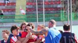 La gioia dei calciatori della Pro Vasto