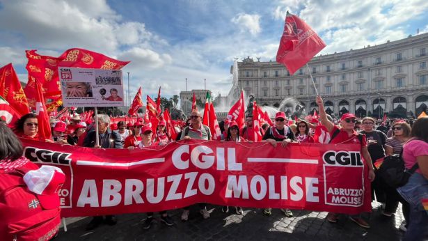 CGIL: la manifestazione di Roma