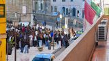 Studenti in piazza Barbacani
