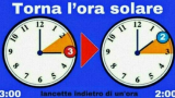 Torna l'ora solare
