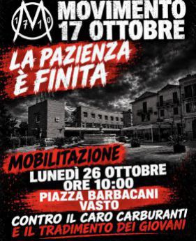 Locandina Movimento 17 Ottobre