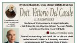Il necrologio del dott. Vittorio Del Casale