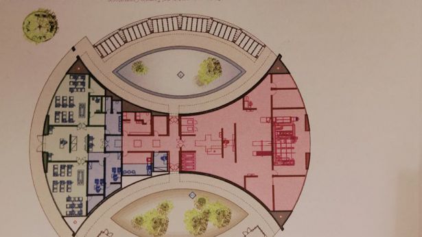 La pianta del nuovo Cimitero del Tempio crematorio